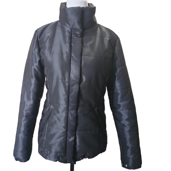 💞💕 2/$50 Yellow Circle Size Medium Jacket Black - Picture 4 of 13